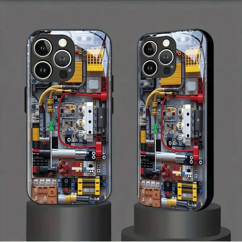 Circuit Board Tempered Glass Phone Case