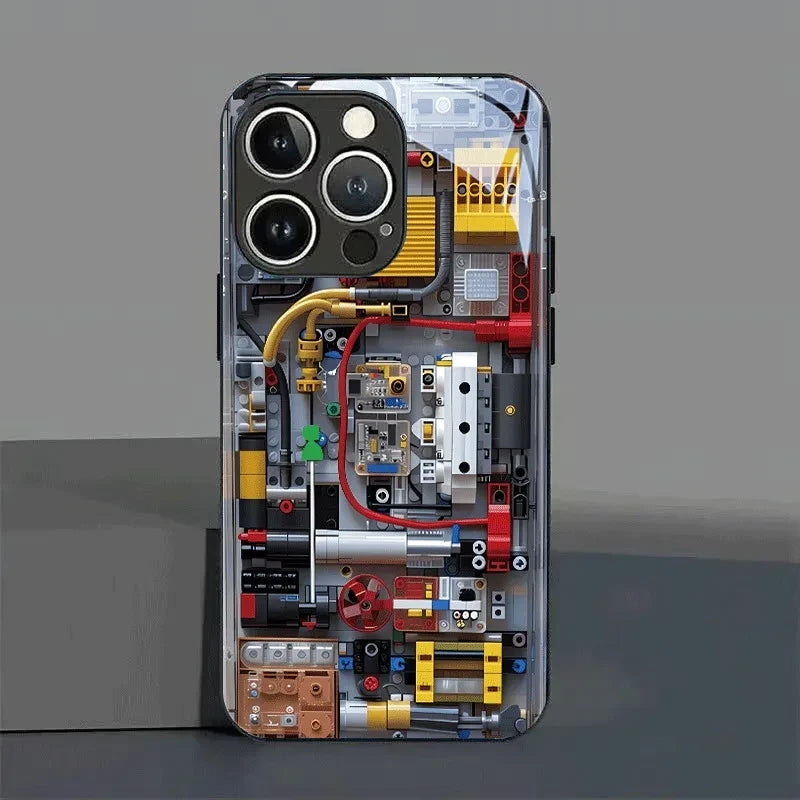 Circuit Board Tempered Glass Phone Case