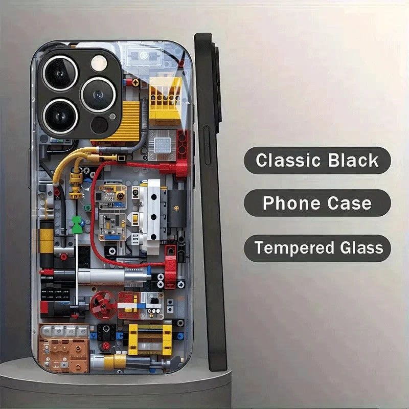 Circuit Board Tempered Glass Phone Case