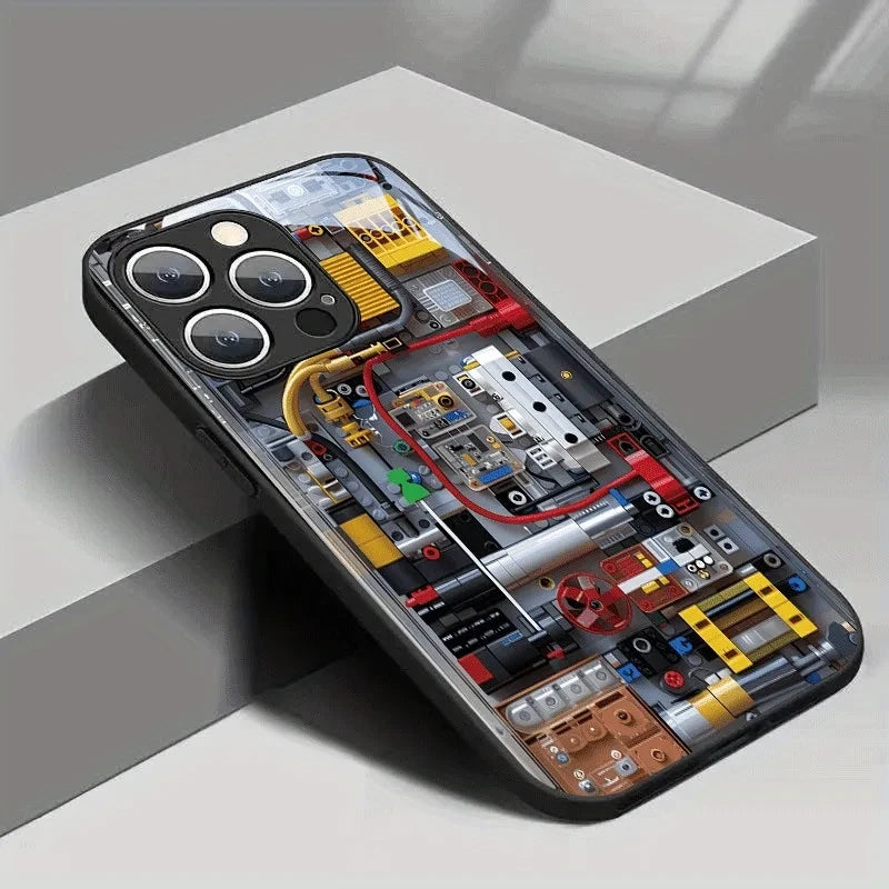 Circuit Board Tempered Glass Phone Case